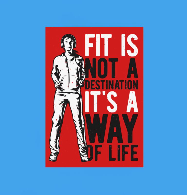 Fitness Freak Wall Poster Art