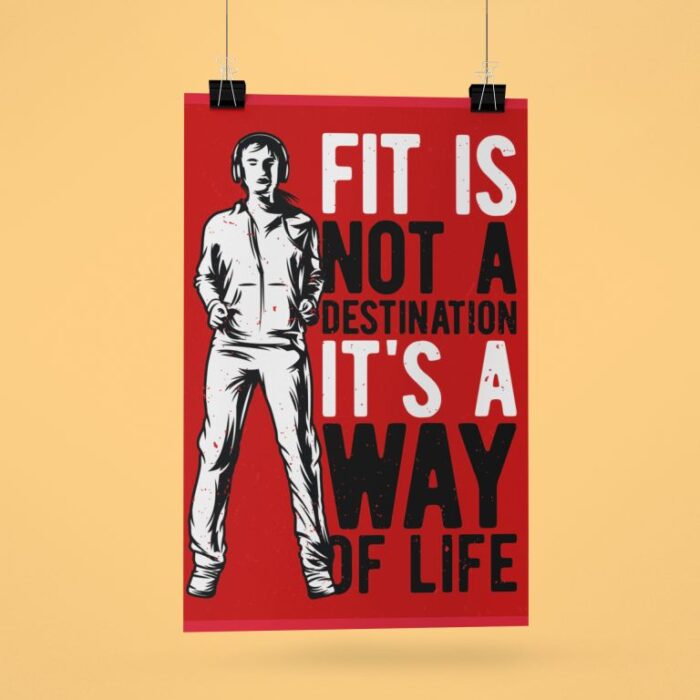 Fitness Freak Wall Poster Art