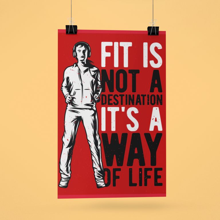 Fitness Freak Wall Poster Art