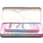 unicorn metal pencil box for school