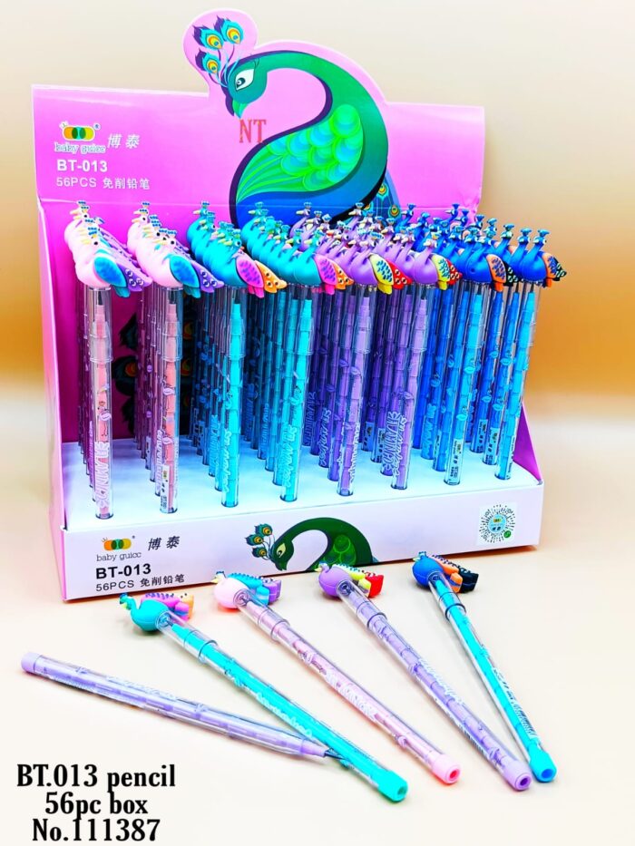 peacock top cute pencils