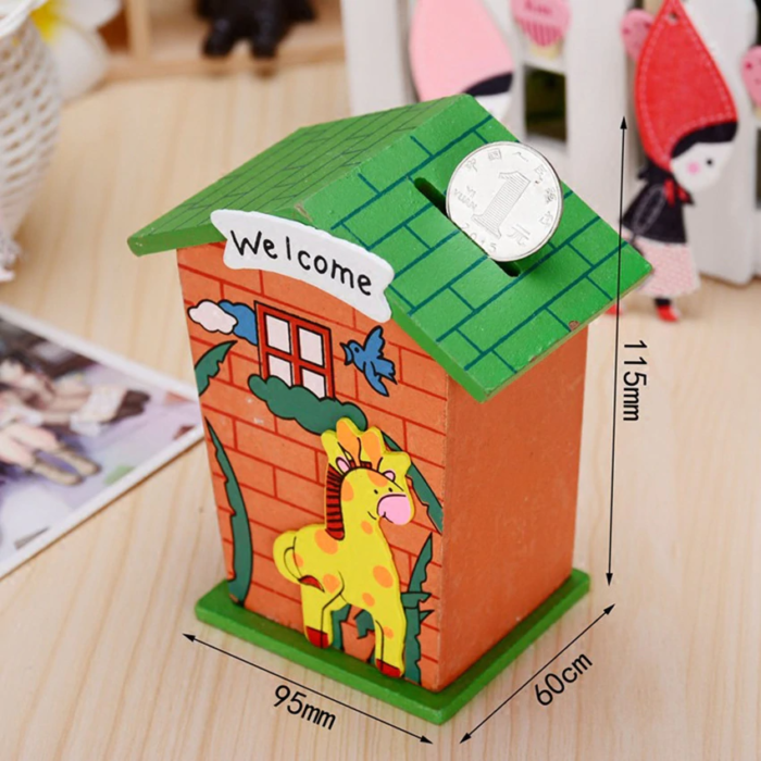 wooden money bank animal theme return gifts birthday