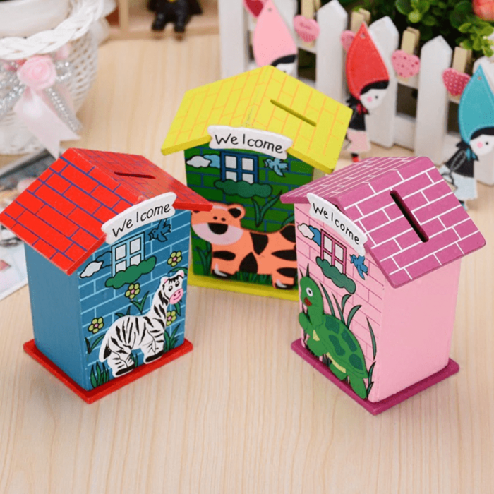wooden money bank animal theme return gifts birthday