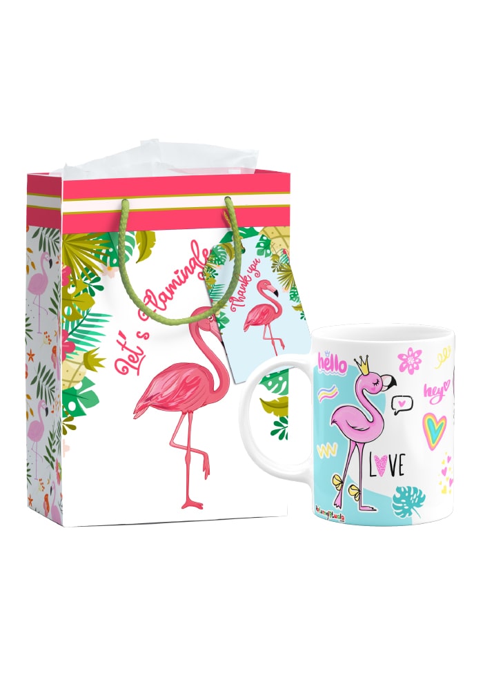 Birthday return gifts flamingo theme