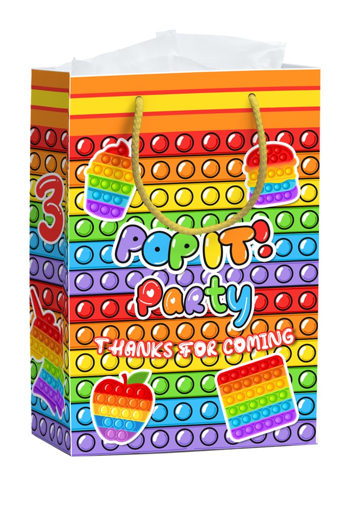 Pop it Theme Paper bags