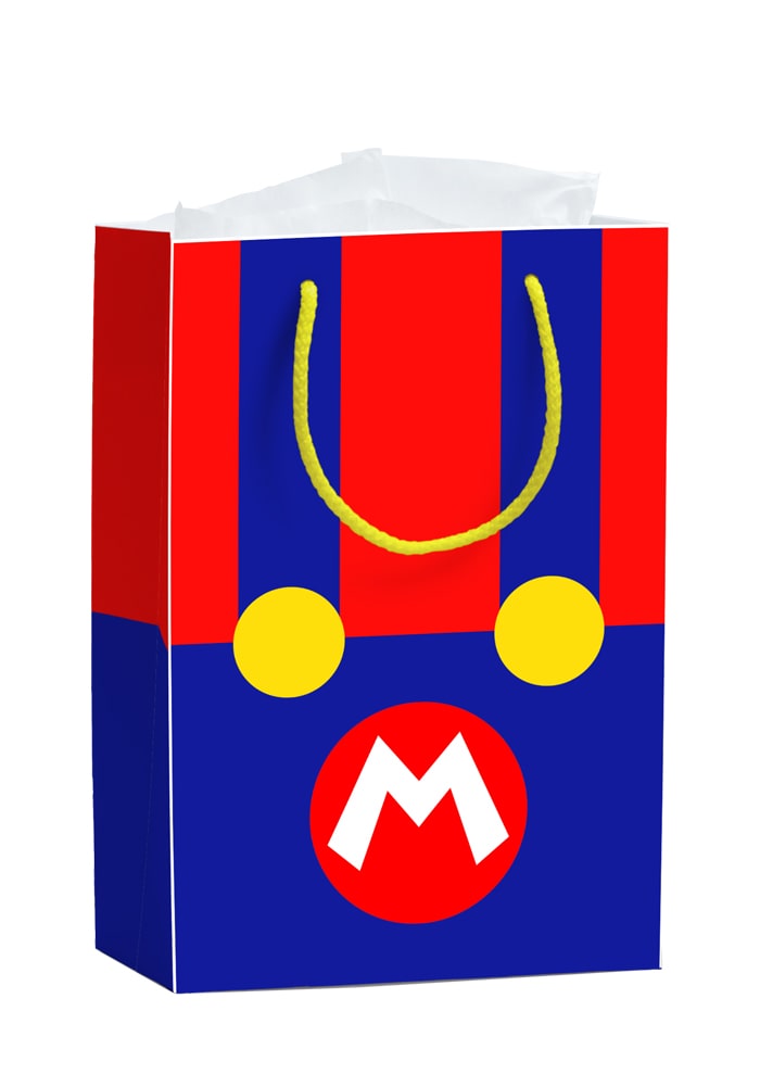 Mario and Luigi  Theme Paper Gift Bags