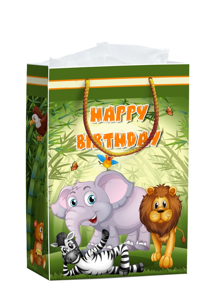 Forest Theme Paper Bags for Birthday Party
