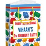 Blocks or Lego Theme Paper Gift Bags
