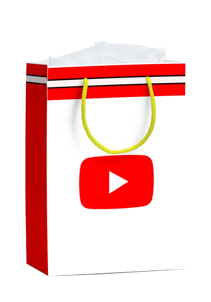 Youtube Theme Paper bags