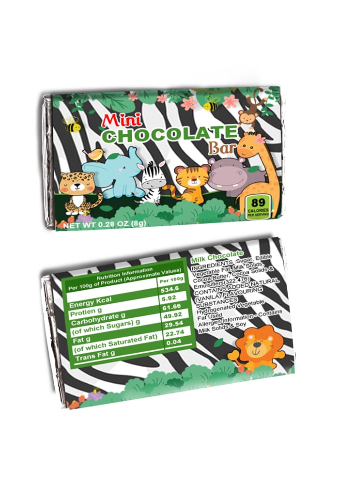 animal theme chocolates for party return gifts for kids