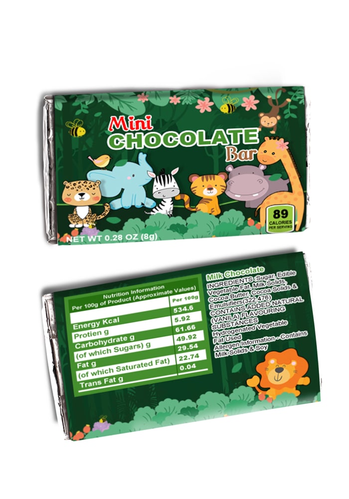 animal theme chocolates for party return gifts for kids