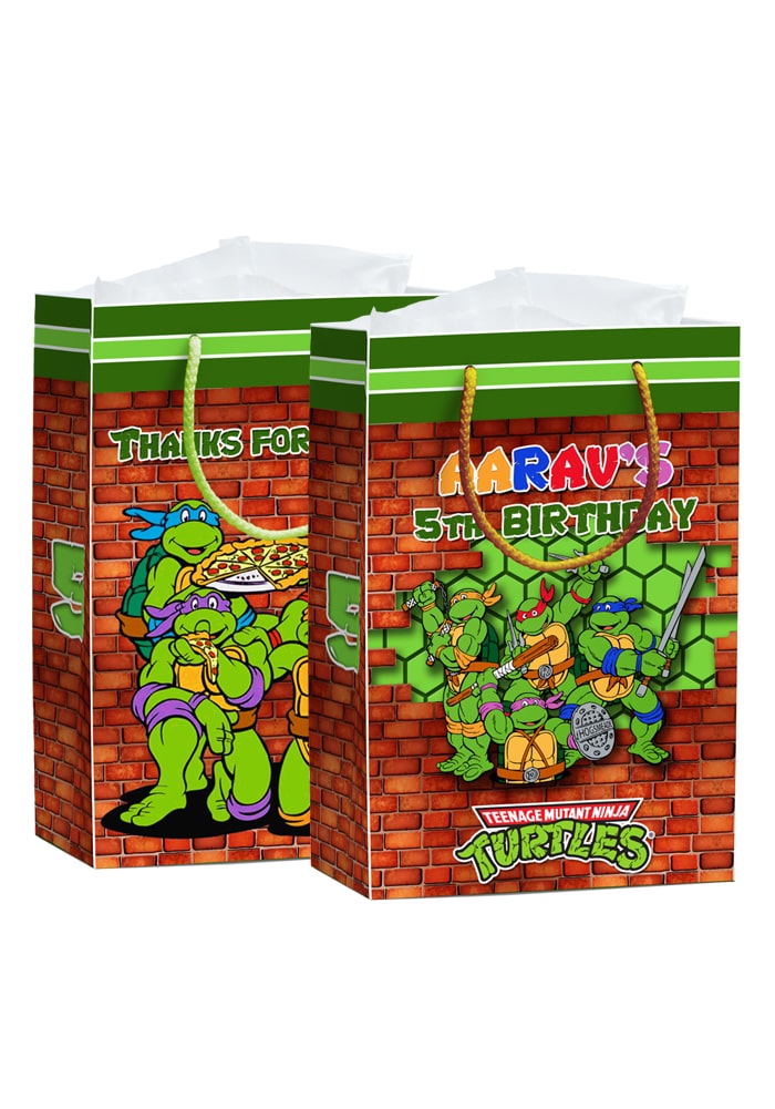 Ninja Turtle Theme Gift Bags