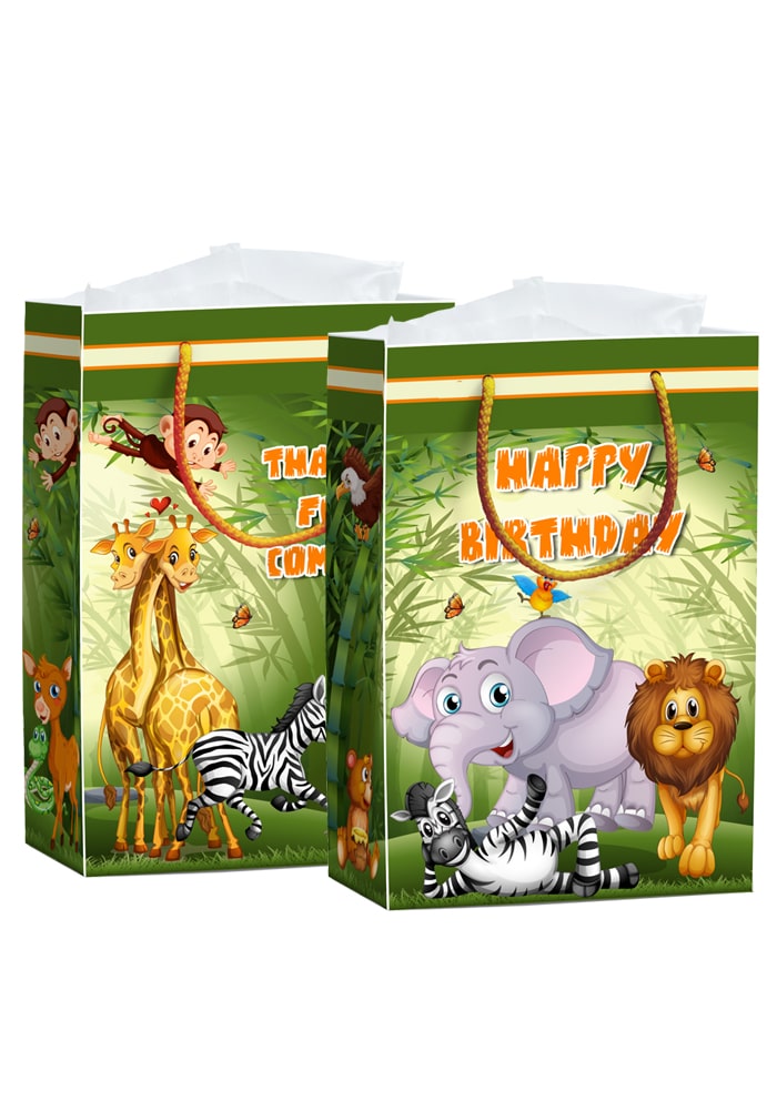 Forest Theme Paper Bags for Birthday Party