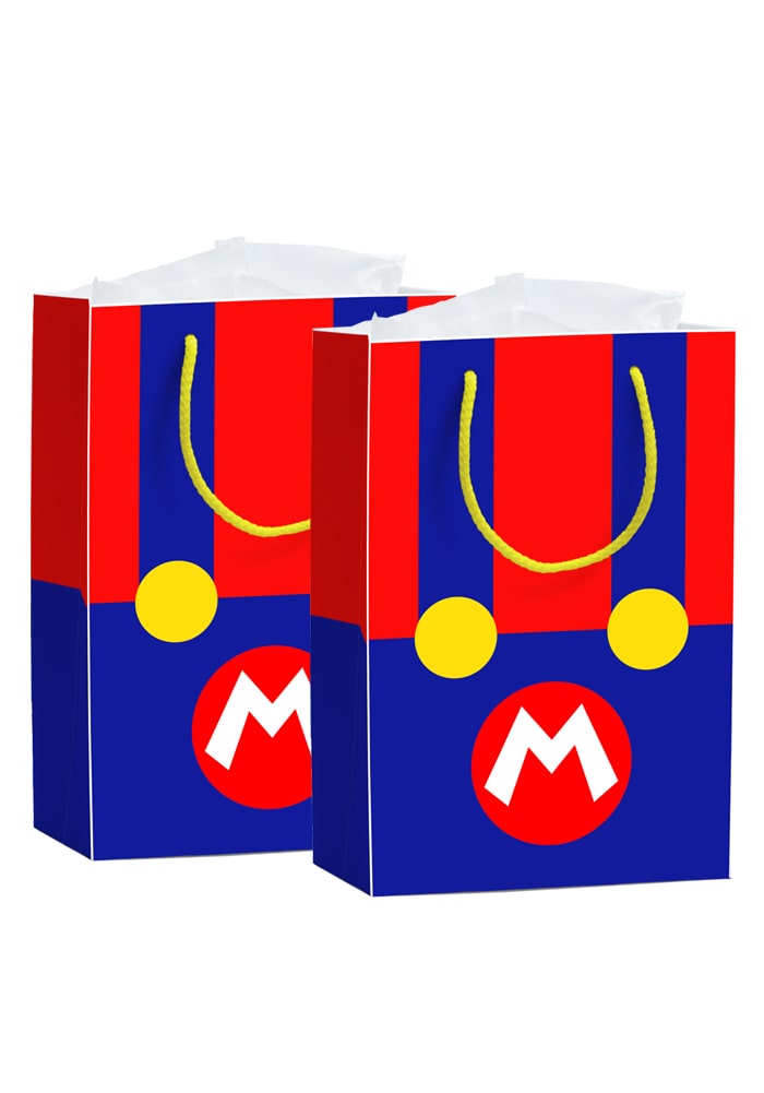 Mario and Luigi  Theme Paper Gift Bags