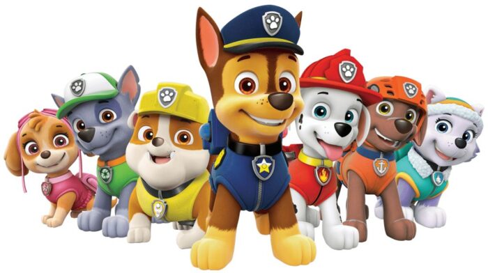 paw patrol sticker, cutout decor