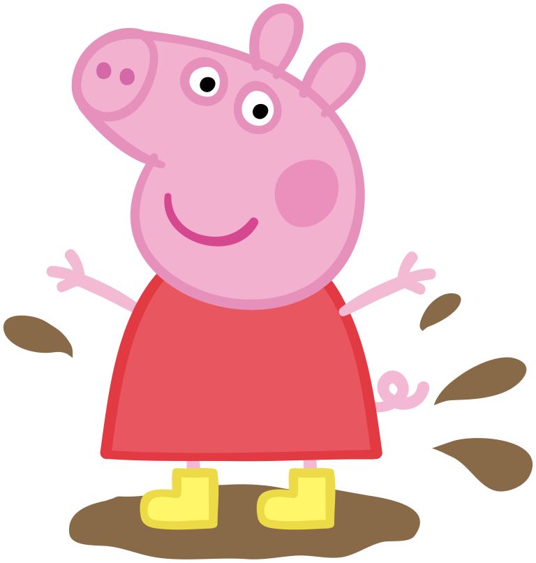 peppa theme wall decoration