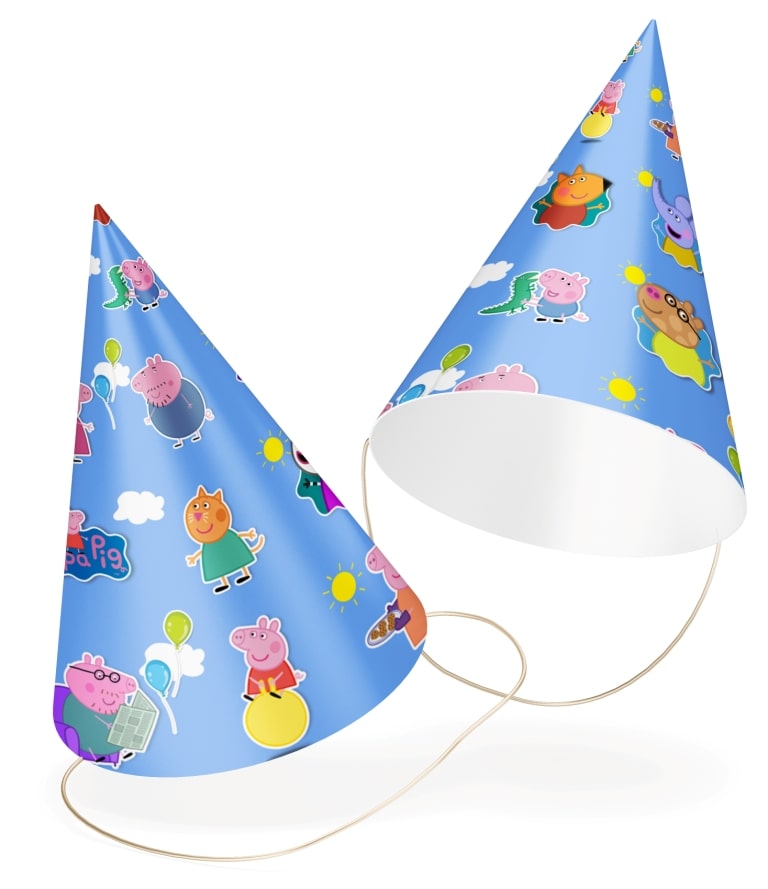 Peppa Pig theme Birthday caps