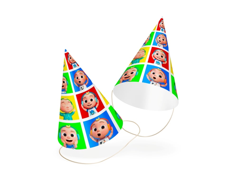 Cocomelon Theme Birthday Caps