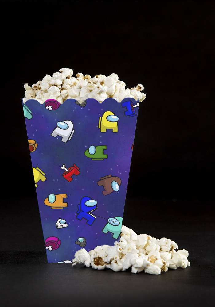Among us Theme Popcorn Holder