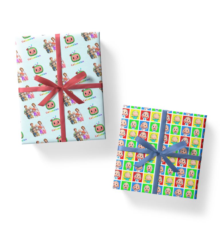 Cocomelon theme gift wrapping sheet