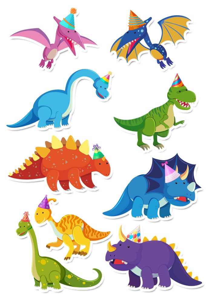 dinosaur theme stickers
