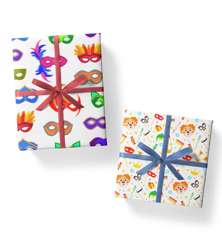Carnival theme gift wrap for gifts 