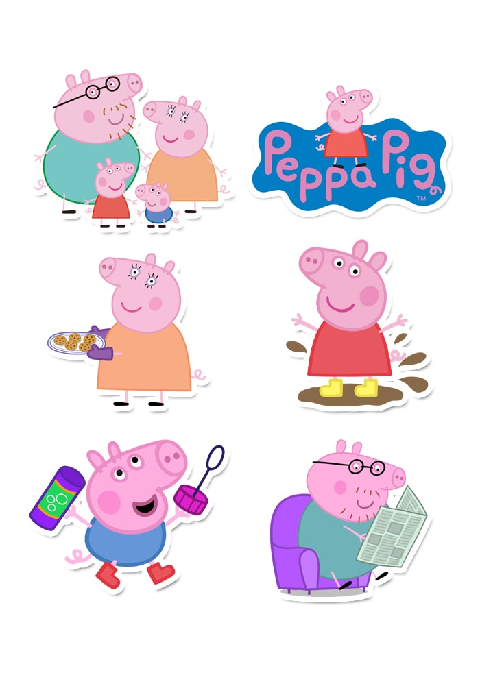 Peppa Pig Theme Stickers Pack