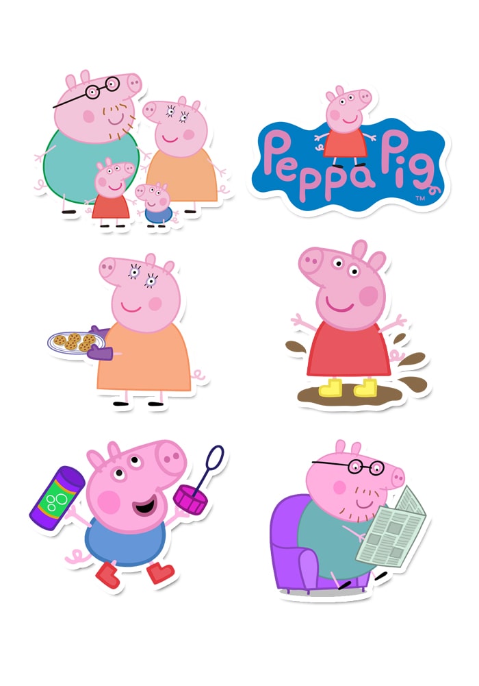 Peppa Pig Theme Stickers Pack