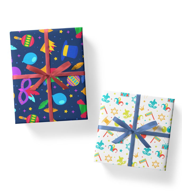 Carnival theme gift wrap for gifts 