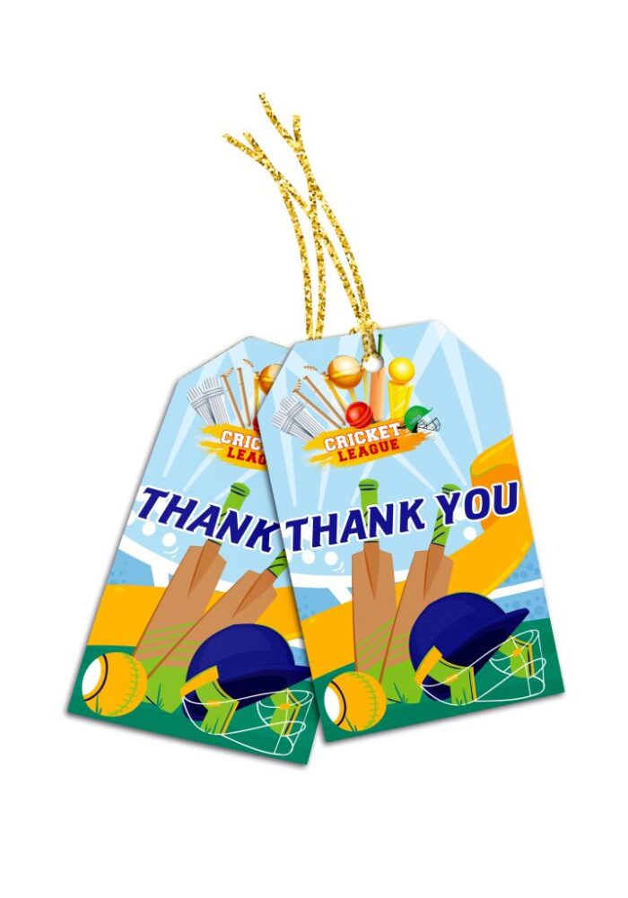 cricket theme thank you cards