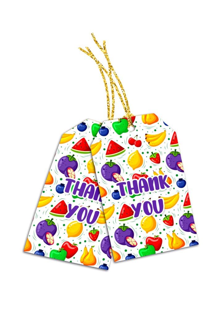 Fruits theme Thank you cards