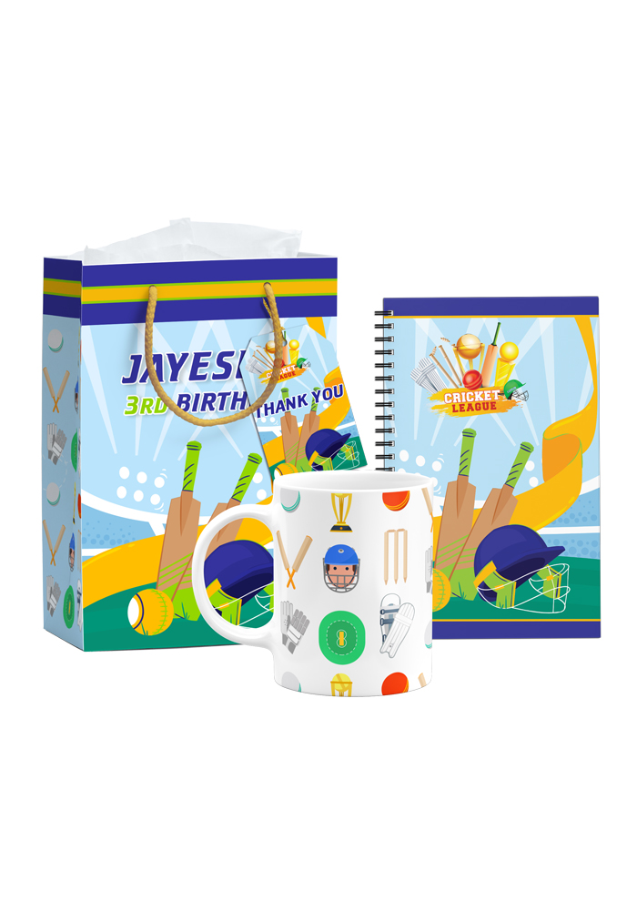 cricket theme return gift combo for kids