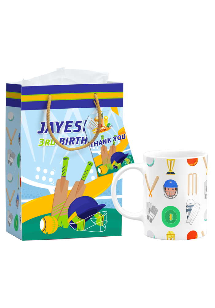 cricket theme gift set birthday party
