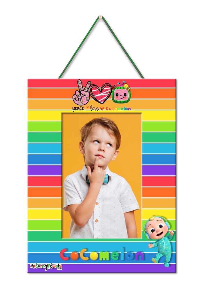 Coco Melon theme photo frames india online birthday
