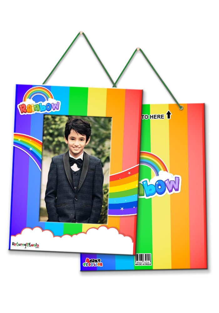 Rainbow theme birthday return gifts for kids