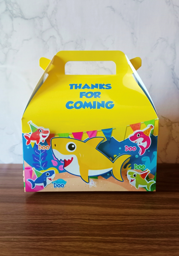 Baby shark theme snack box