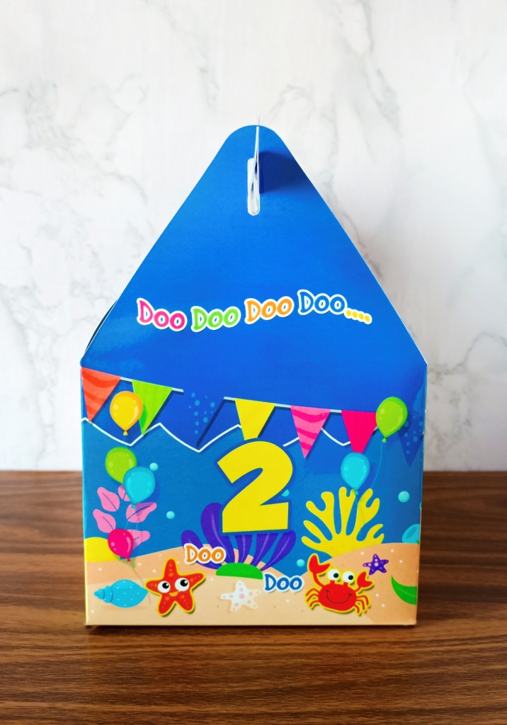 Baby shark theme snack box