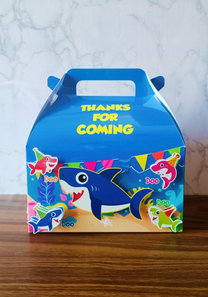 Baby shark theme snack box