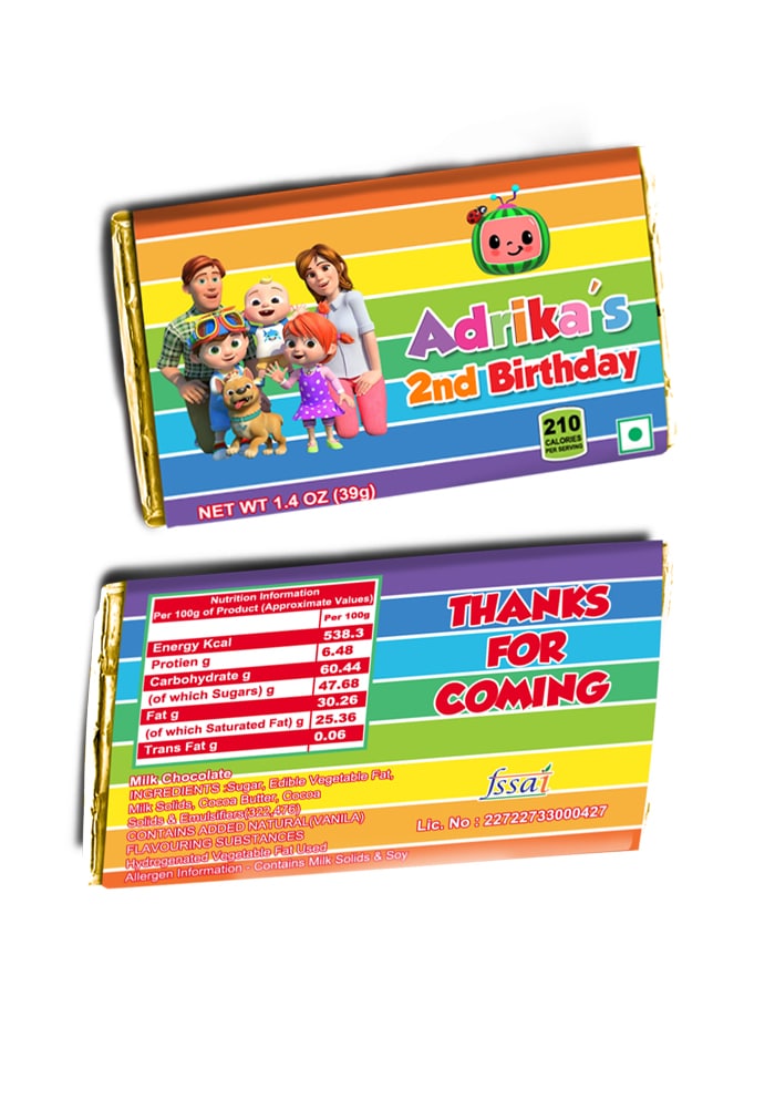 Cocomelon theme party favors