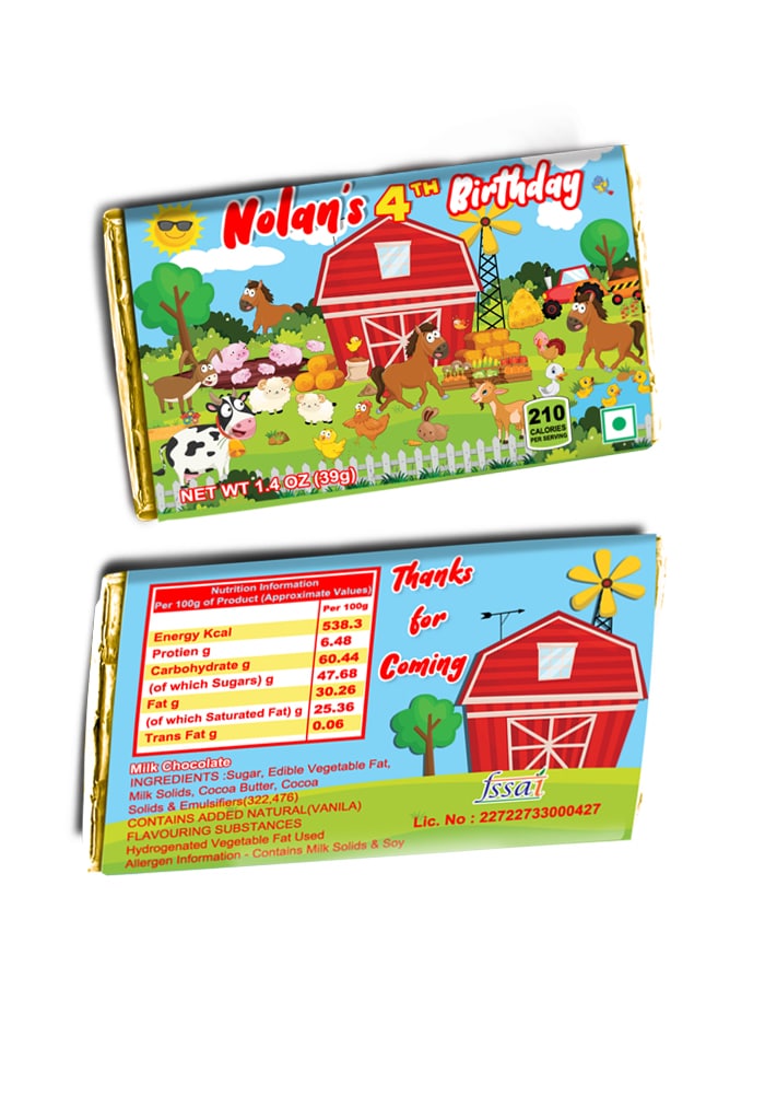 Barnyard theme giveaways