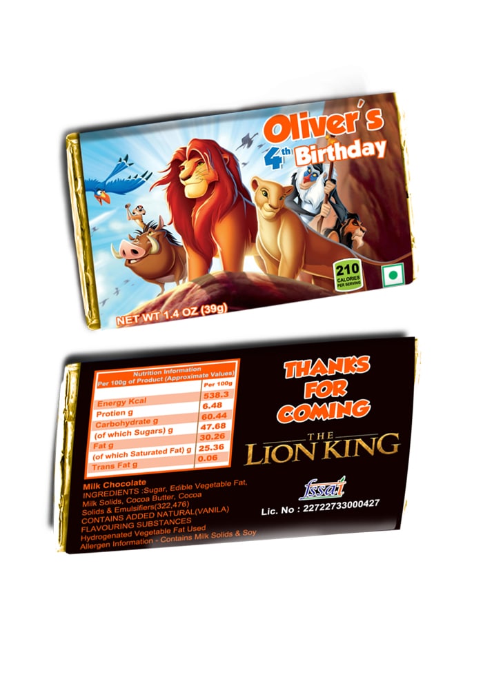 Lion King theme birthday return gifts