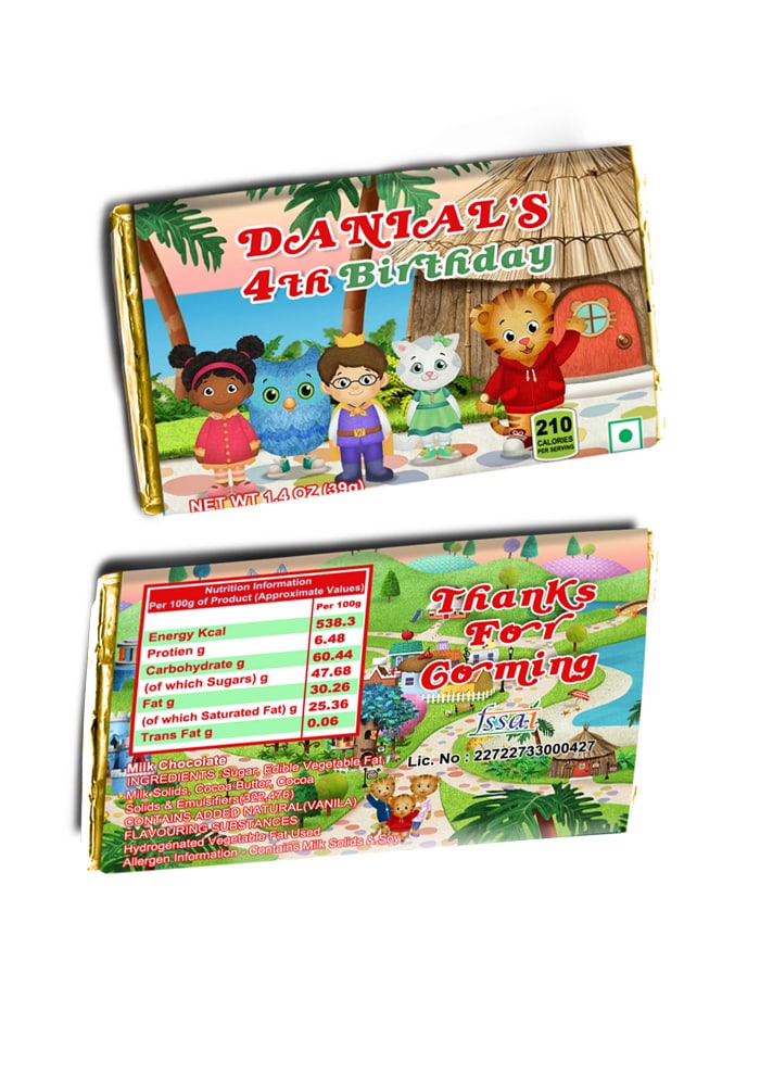 Daniel the Tiger theme birthday return gifts