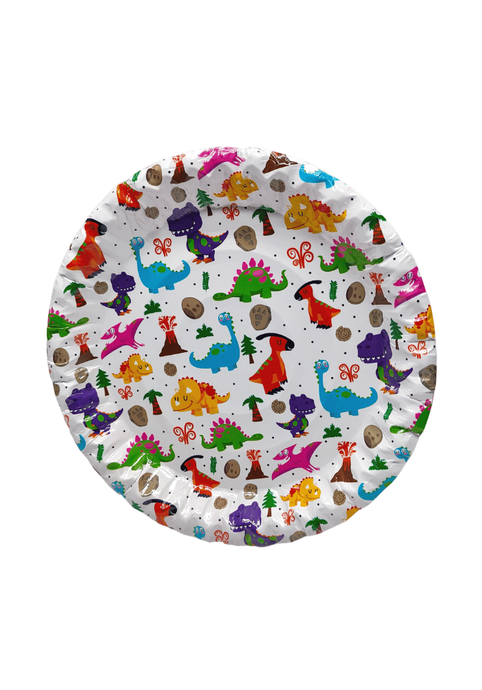 Pack of 10 Dinosaur theme Paper plates for Birthday Party|SALE