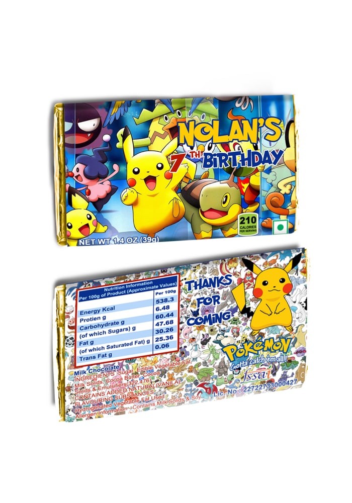Pokemon theme birthday return gifts