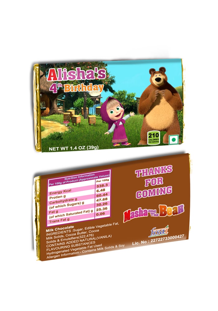 Masha and the bear theme birthday return gifts