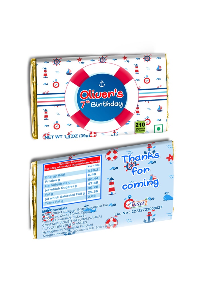 Nautical theme birthday return gifts