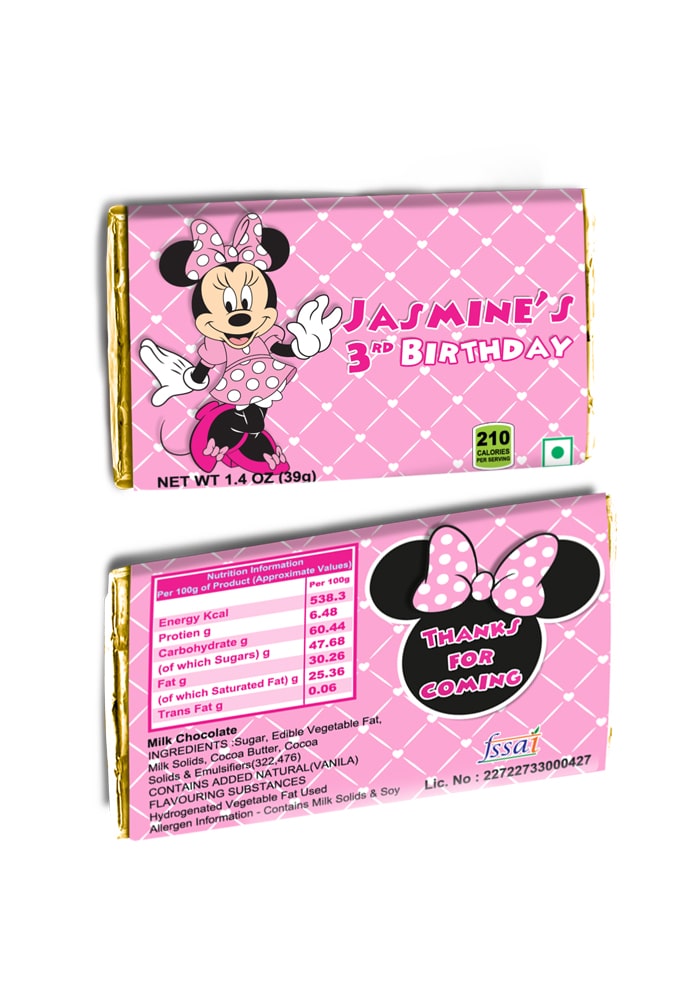 Minnie Mouse theme birthday return gifts