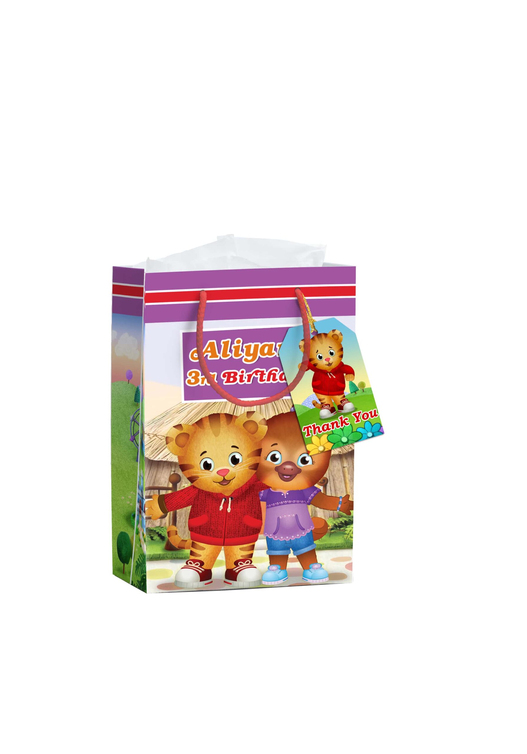 daniel the tiger theme birthday return gifts