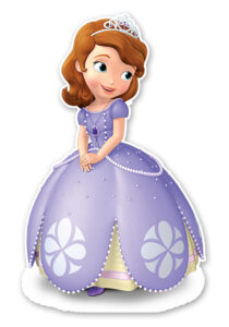  Sofia the first Theme Cup Cake Toppers