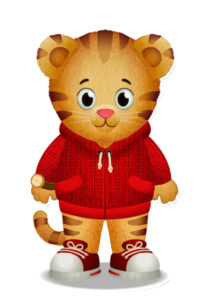 Daniel the Tiger theme cupcake topper